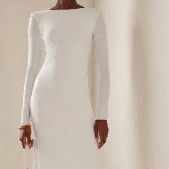 Maygel Coronel Heliconia White long sleeve dress - Picture 2 of 8